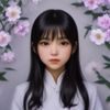 石榴片库特约撰稿人小岛戴着耳机在录音棚里录节目，面前有麦克风设备